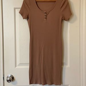 Mid thigh Ribbed Body Dress